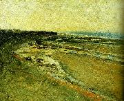 Carl Fredrik Hill strand vid luc-sur-mer oil painting on canvas